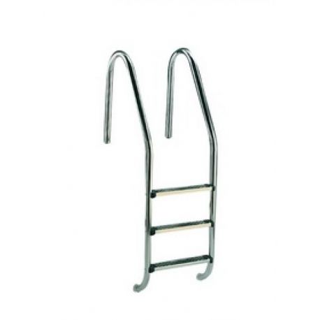 ESCALERA ''STANDARD'' 2 PELD.  AISI316 PELDAÑO "LUXE"