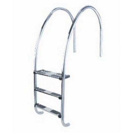 ESCALERA DE RADIO VARIABLE PARA REBOSADERO AISI316 4 PELDAÑOS