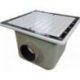 SUMIDERO PISC. PREF. POL. Y F.V. 355x355 mm SAL. 90 REJILLA INOX