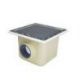SUMIDERO PISC. PREF. POL. Y F.V. 515x515 mm SAL. 160 REJILLA INOX